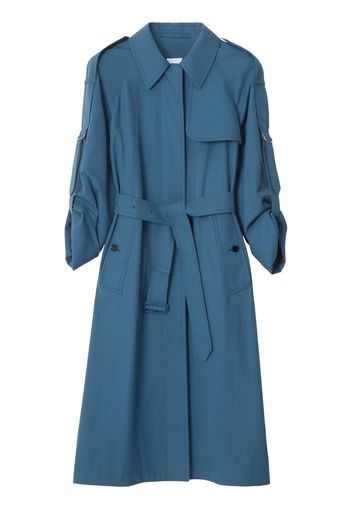 Burberry Trench con anello a D - Blu