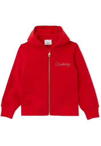 Burberry Kids Felpa con cappuccio - Rosso