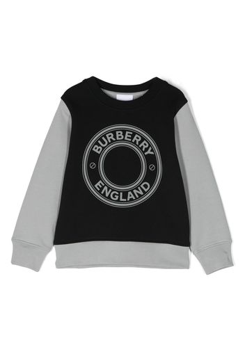 Burberry Kids logo-print long-sleeved sweatshirt - Nero