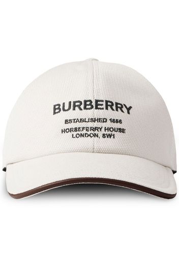 Burberry embroidered-logo cap - Toni neutri
