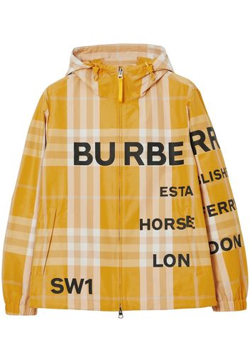 Burberry Giacca con stampa Horseferry - Giallo