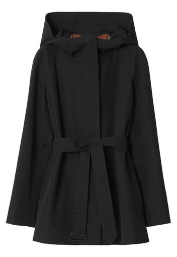 Burberry belted-waist hooded coat - Nero