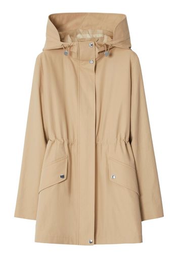 Burberry hooded cotton raincoat - Toni neutri