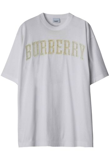 Burberry T-shirt con logo - Bianco