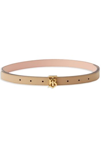 Burberry monogram-buckle reversible leather belt - Rosa