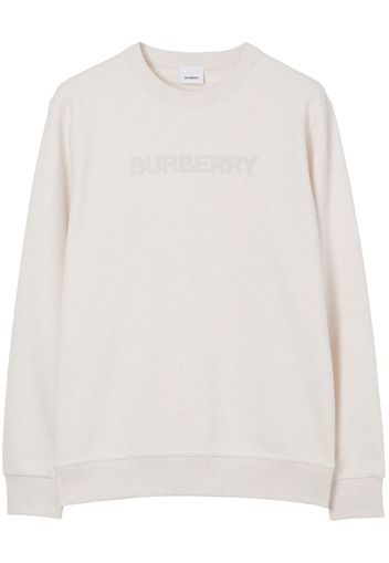 Burberry logo-print detail sweatshirt - Bianco