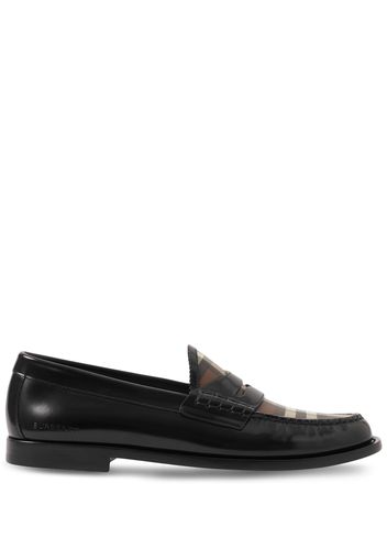 Burberry Mocassini a quadri - Nero