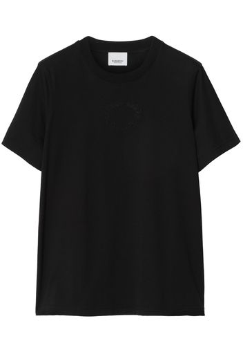 Burberry tonal embroidered-logo T-shirt - Nero