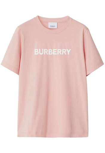 Burberry Logo Print Cotton T-shirt - Rosa