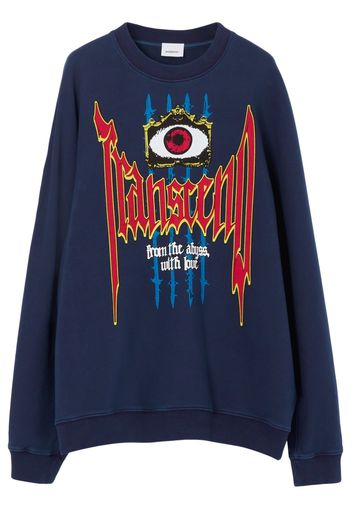 Burberry graphic-print sweatshirt - Blu