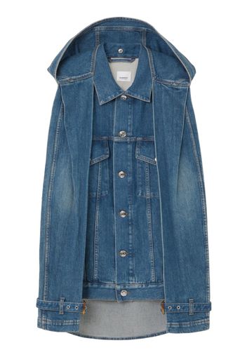 Burberry Giacca denim smanicata - Blu