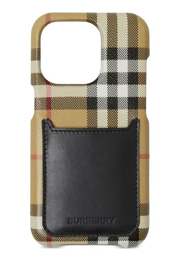 Burberry check-print Iphone 14 Pro case - Toni neutri