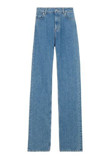 Burberry Jeans dritti a vita alta - Blu