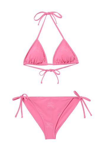 Burberry EKD-print tie-fastening bikini - Rosa