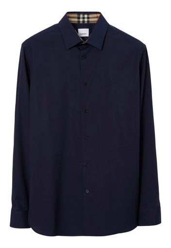 Burberry Equestrian Knight long-sleeve shirt - Blu