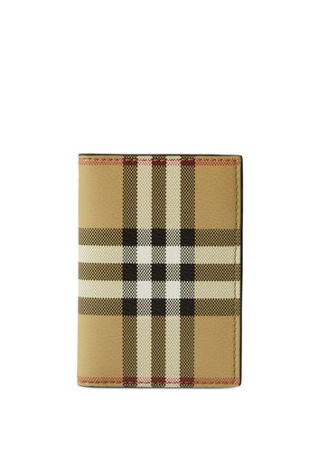 Burberry Vintage Check bi-fold wallet - Toni neutri