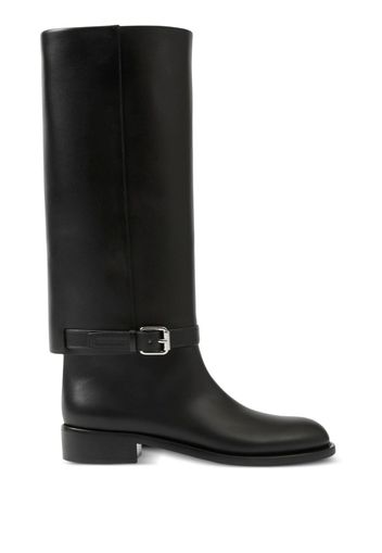 Burberry knee-high leather boots - Nero