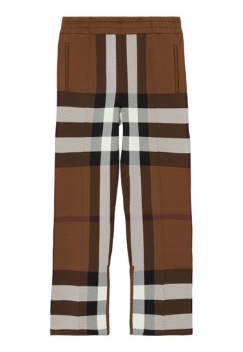 Burberry Pantaloni sportivi a quadri - Marrone