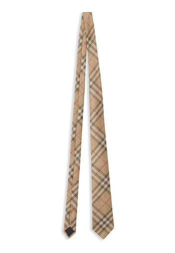 Burberry check silk tie - Toni neutri