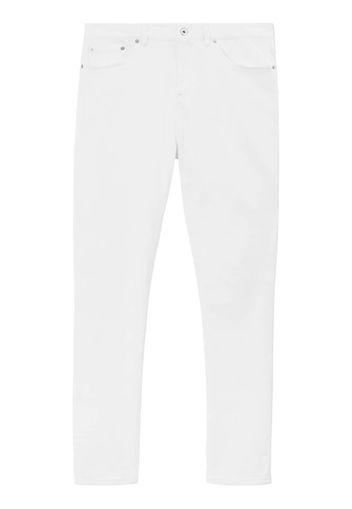 Burberry Jeans slim a vita media - Bianco