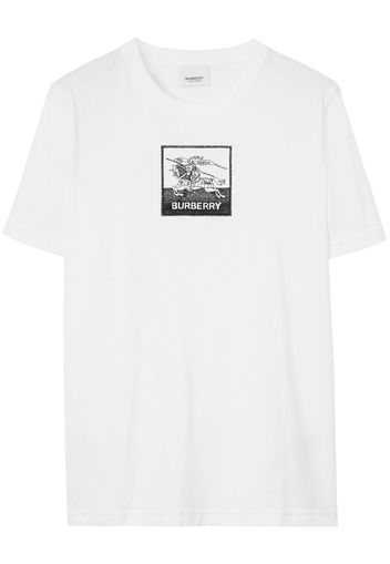 Burberry EKD Cotton T-shirt - Bianco