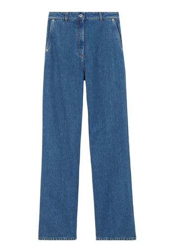 Burberry Jeans dritti a vita alta - Blu