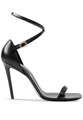 Burberry Stiletto-heel 100mm leather sandals - Nero