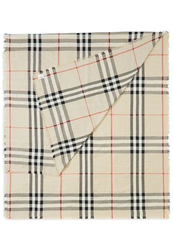 Burberry Vintage-Check print scarf - Bianco