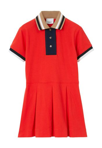 Burberry Kids Chemisier in stile polo - Rosso