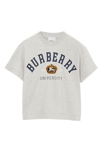 Burberry Kids logo-print T-shirt - Grigio