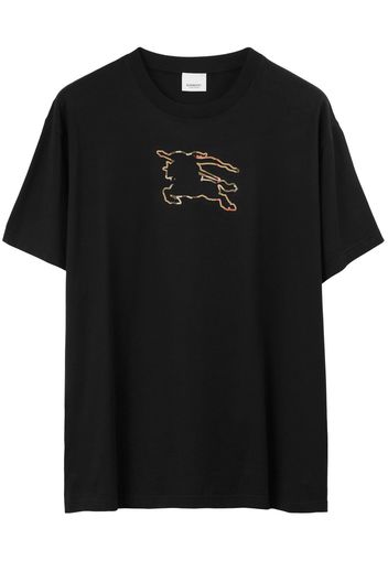 Burberry Equestrian Knight-print T-shirt - Nero