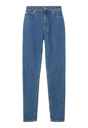 Burberry Jeans slim a vita alta - Blu