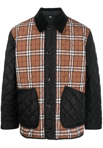 Burberry Vintage-check print shirt jacket - Marrone