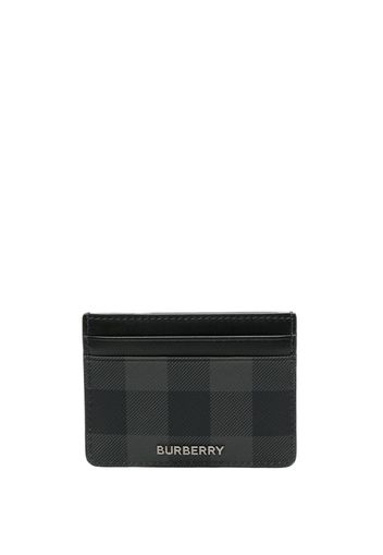 Burberry checkered leather wallet - Nero