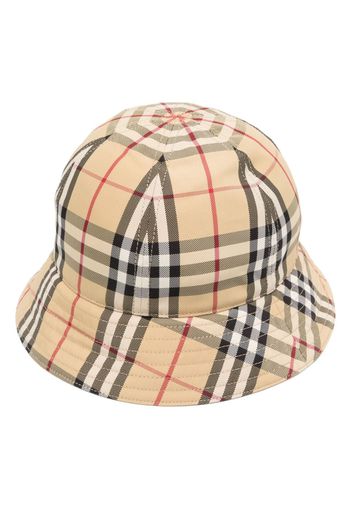 Burberry checked bucket hat - Toni neutri