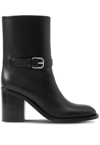 Burberry 80mm leather ankle boots - Nero