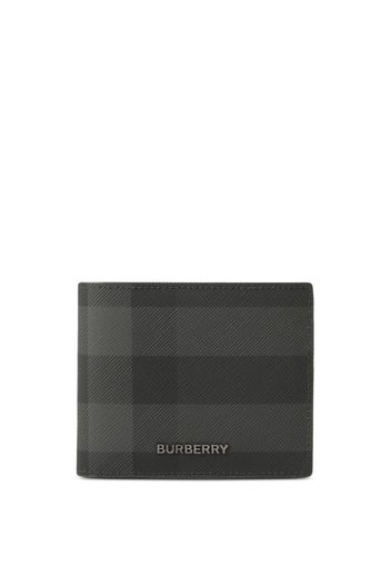 Burberry Check Slim Bifold Wallet - Nero