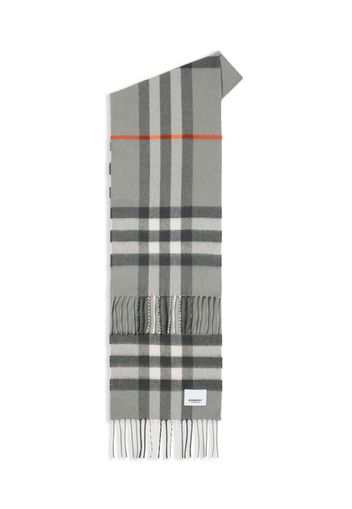 Burberry Kids Sciarpa a quadri - Grigio