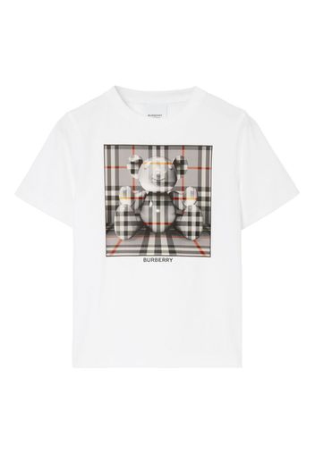 Burberry Kids T-shirt Thomas Bear - Bianco