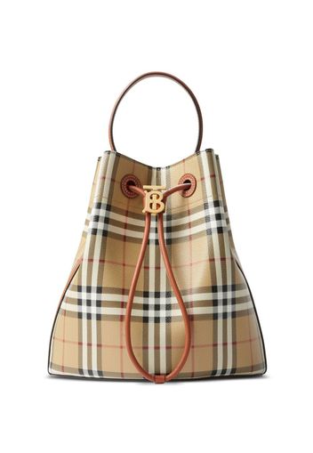 Burberry Borsa a secchiello piccola - Marrone