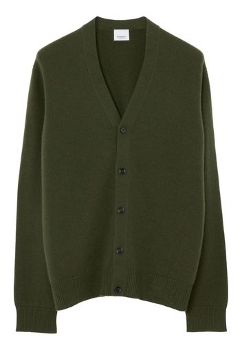 Burberry Cardigan con motivo EKD - Verde