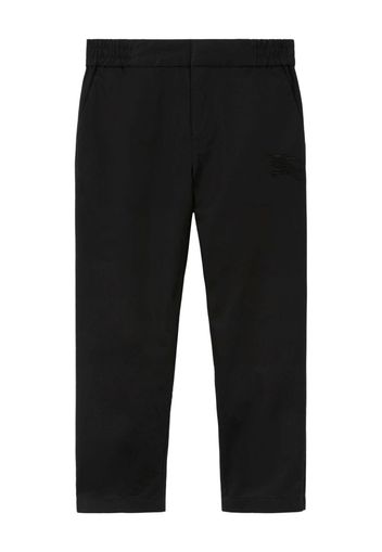 Burberry Kids Pantaloni con logo EKD - Nero