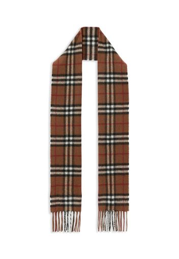 Burberry Kids Sciarpa a quadri - Marrone