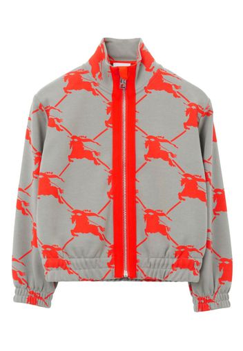 Burberry Kids Bomber con stampa - Grigio