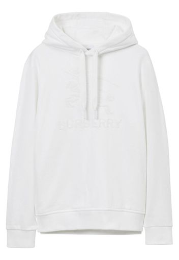 Burberry Felpa Raynerbridge con cappuccio - Bianco