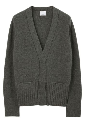 Burberry Cardigan con scollo a V - Grigio