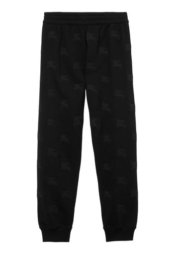 Burberry Pantaloni sportivi con ricamo - Nero