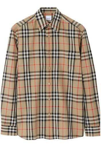 Burberry Vintage Check-pattern cotton shirt - Toni neutri