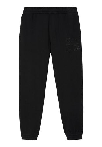 Burberry EKD-embroidery cotton track pants - Nero