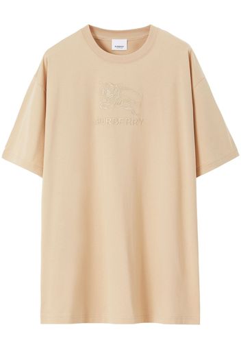 Burberry Equestrian Knight-motif cotton T-shirt - Toni neutri